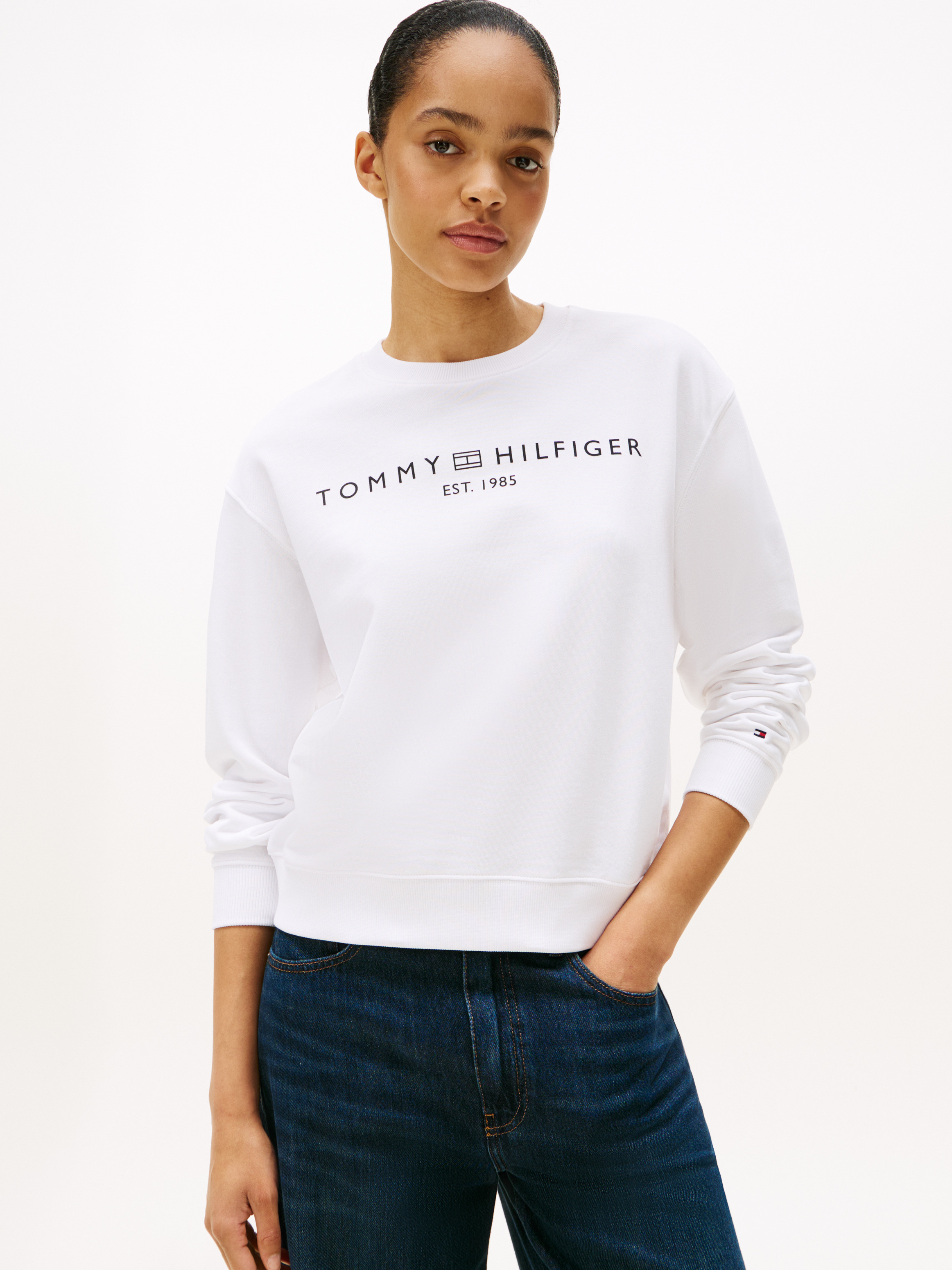 Varsity Relaxed Crew Neck Sweatshirt | Sweatshirts & Hoodies