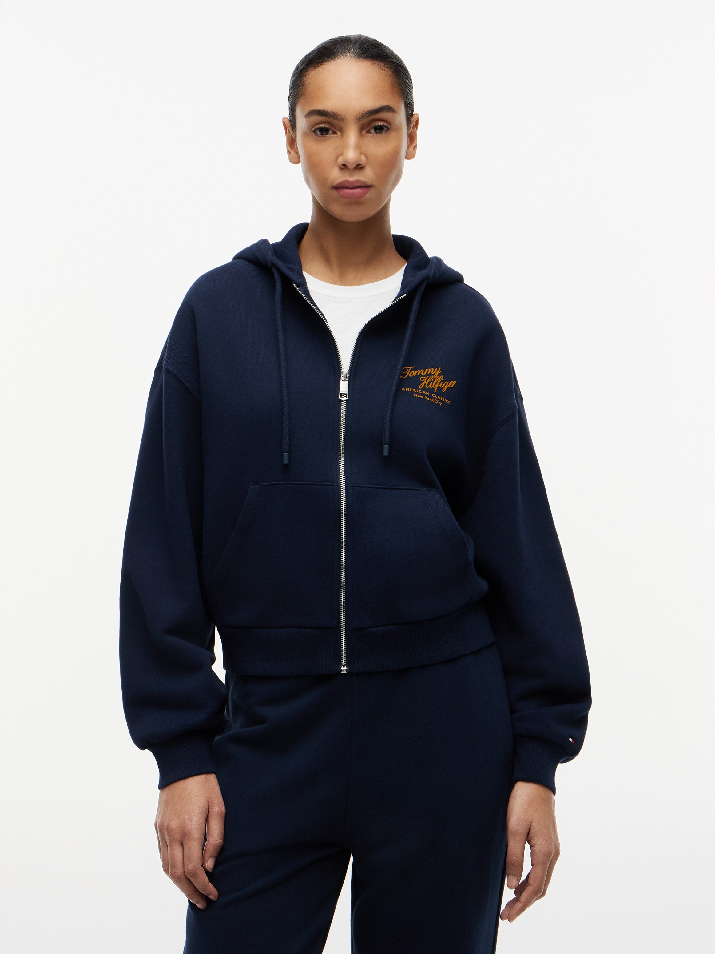Terry Relaxed Zip-Thru Hoodie | Sweatshirts & Hoodies | Tommy Hilfiger