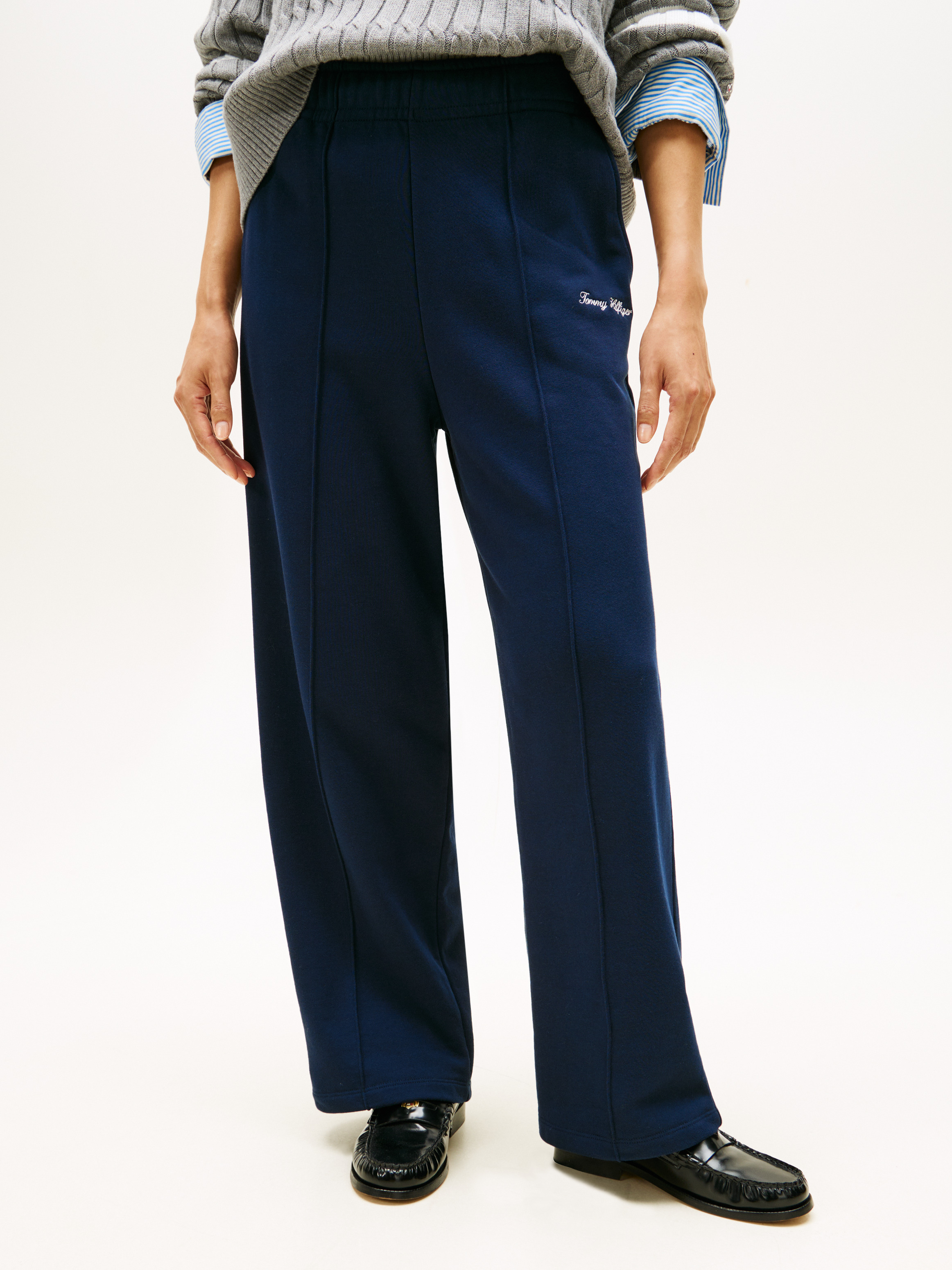 Script Logo Wide Leg Pants | Pants | Tommy Hilfiger